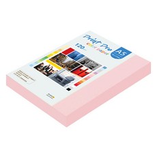 종이문화 프린트프로 얇은 칼라복사지 No 23 코스모스핑크, 160개, A5