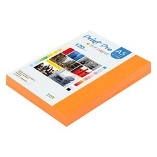 종이문화 프린트프로 얇은 칼라복사지 No 27 오렌지, 160개, A5