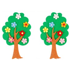 Uniart 毛氈花樹 新款, 綠色, 2個