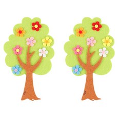 Uniart 毛氈花樹 新款, 淺豆綠, 2個