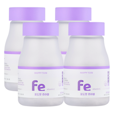 HappyTori 兒童鐵劑 兒童健壯咀嚼錠 60入, 4個, 60錠