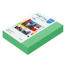 종이문화 프린트프로 얇은 칼라복사지 No 11 딥그린, A4, 320개