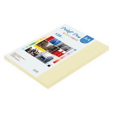 종이문화 프린트프로 칼라복사지 120g No 01 레몬, 80개, A4