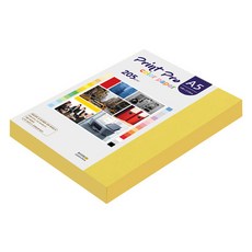 paperculture Print Pro 厚彩影印紙 No 6 深黃色 205g, 100個, A5