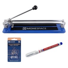 MONESPACE 瓷磚切割機 400mm + 補充刀片 + 藍色麥克筆組, 1套, 單一商品