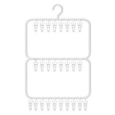 KOSALLU 2層曬衣夾 26入, 白色, 1個