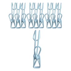 앞날창창 플라스틱 클립 집게, 화이트, 10개