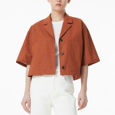 JAJU (JAJU) 女款亞麻混紡短袖外套