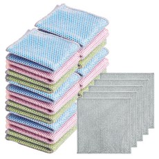 PEONIST 乾淨菜瓜布抹布 4種 x 5入組, 1套, 混合色