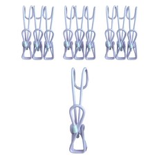 앞날창창 플라스틱 클립 집게, 퍼플, 10개