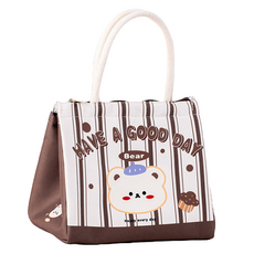 Kingsroad 優質卡通便當保溫袋 小熊, 1個, 混合色