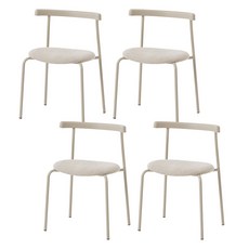 메종드꼼마 멜번체어 고객직접설치, 크림화이트, 4개