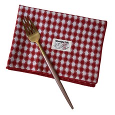 美式公路格紋居家咖啡館餐墊 YK027, 紅色, 1個, 30 x 40 cm