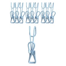 앞날창창 플라스틱 클립 집게, 라이트그레이, 10개