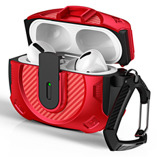 簡約AirPods保護殼, 紅色, AirPods 3代, 1個