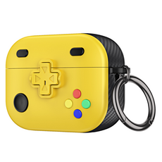 쿠미핸즈 비비드 에어팟 케이스, 노란색