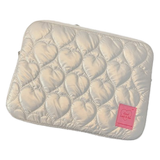 미소로운 태블릿 노트북 가방, 큰하트화이트, 1개