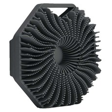 모나코올리브 헥사곤 실리콘 바디브러쉬 손잡이형, 블랙, 1개입, 1개