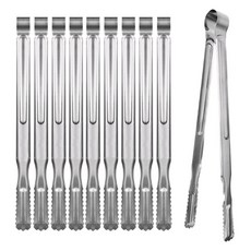 DinnerBell 스테인레스 악어집게 왕대 27cm, 실버, 10개