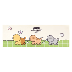 Nassau Kakao Friends 春植的日常生活 瑜珈墊巾 橫式, 1個, 混合色