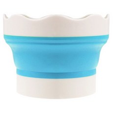 마다꾸미 미술용 접이식 휴대용 수채화 붓꽂이 물통, 블루