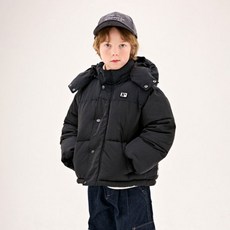 JELISPOON 男童款高領連帽保暖外套