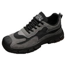 베이직스텝 남성용 하프레더 아웃도어 스포츠 운동화 EA036