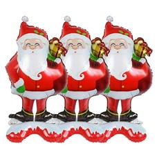 聖誕節禮物聖誕老人氣球, 3個