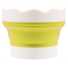 마다꾸미 미술용 접이식 휴대용 수채화 붓꽂이 물통, 옐로우