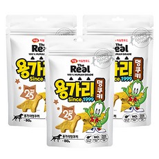 하림펫푸드 반려견 더리얼 용가리 멍쿠키 간식, 닭가슴살, 80g, 3개