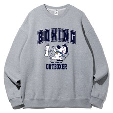 ALVINCLO 青少年兒童款拳擊哈士奇大學T J2654