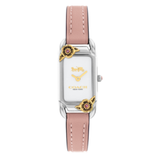 COACH 蔻馳 女用 Caddie 礦物水晶皮革手錶 14504037