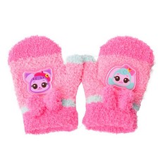 小魔女拉拉 女童用蝴蝶結Tactel連指手套