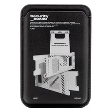 MERCURY Around Zip MagSafe皮革卡套, Security BOARD款(黑色), 1個