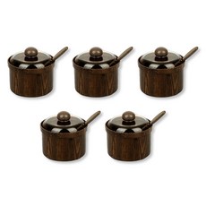 LivingFamily 木香調味罐 2號, 5個, 170ml