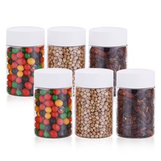 BARENLOCK B Project 冰箱整潔收納盒 白色 500ml x 6入 + 32種自黏貼紙組, 1套