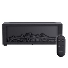 ZELSEN 療癒火焰壁爐情境燈超音波加濕器, ZH-1000F, 黑色