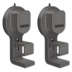 MONACO OLIVE 強力按壓 雙重吸附 超堅固臉盆掛勾, 2個, 灰色