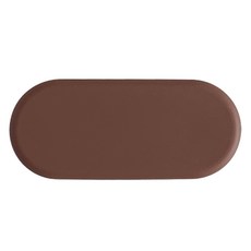 에이드엘 일립스 실리콘 수저받침, 초코브라운, 1개