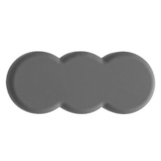 에이드엘 트리플 실리콘 수저받침, 다크그레이, 1개