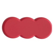 에이드엘 트리플 실리콘 수저받침, 코랄레드, 1개