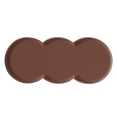 에이드엘 트리플 실리콘 수저받침, 초코브라운, 1개