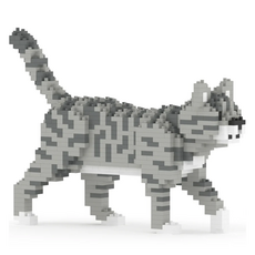 JEKCA 迷你鯖魚虎斑淺色貓積木 CM19CM04 大型 M, 1個, 混合顏色