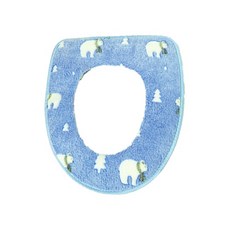 마켓피오 북극곰 벨벳 후크형 변기커버, 타입1, 4개