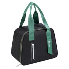 Blooming 拉鍊保溫保冷便當袋, 黑色