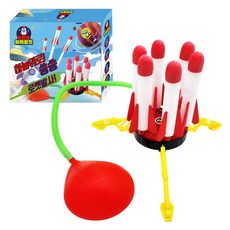 Jaemizone 6連發空氣火箭, 1個, 混合顏色