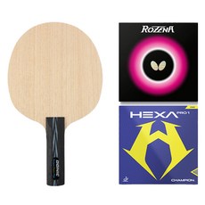 도닉 페르손 파워플레이 ST 탁구라켓 + 탁구라켓러버 조합 로제나 + 헥사프로1 세트, 1세트