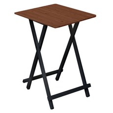 가구느낌 홈접이식테이블 500 사각, 월넛블랙