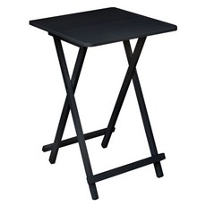 가구느낌 홈접이식테이블 500 사각, 블랙블랙
