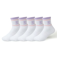 MLB 兒童款 Color B 中筒襪 5雙組 MLB950